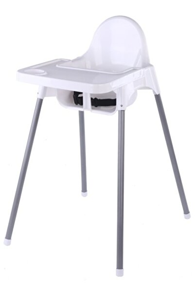 Avaleea Baby dining chair with seat belt, 6-32 months, White,