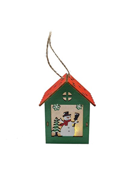 decotoys Ornament casuta cu led de Craciun