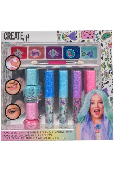Create It Mermaid Create It! Glitter Makeup Set for Girls