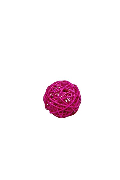 decotoys Bile din ratan color 7cm fuchsia