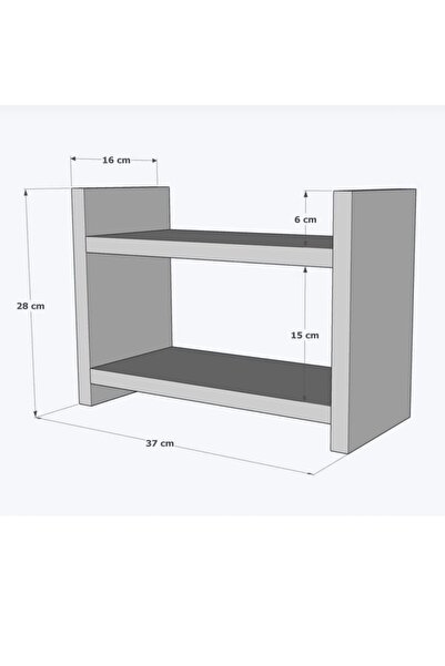 BANABİ Tezgah üstü kavanoz bardak rafı