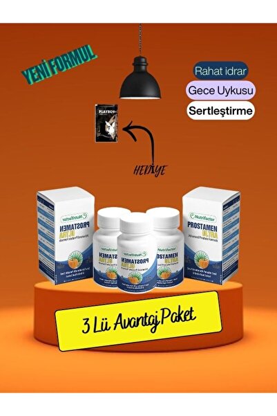 VionexBRK Nutrifactor Prostamen Ultra Erkeklere Yönelik Bitkisel Takviye 3 x ...