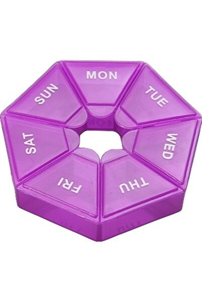 Avaleea Cutie separator medicamente cu zilele saptamanii, Plastic, 7 comparti...