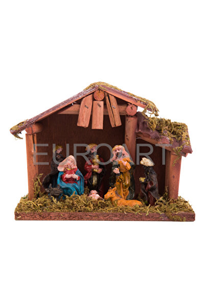 decotoys Ornament lemn Nasterea Domnului