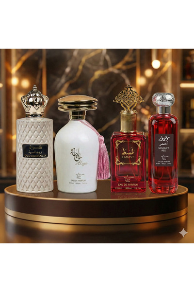 Ayelet Set of 4 Women's Arabic Perfumes 100 ML - Oud Romancia + Aliya + Lamas...