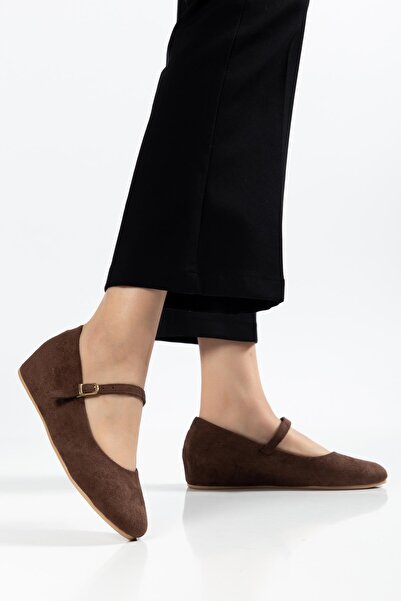 SUİNS SHOES Suins Maya piele întoarsă Pantofi cu toc ascuns pentru femei bale...