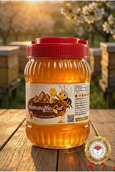 Numanoğlu Bingöl Yöresi Geven Kekik ve Çiçek Balı 1000 Gr - Analizli Doğal Sü...