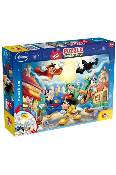 Noriel Puzzle 2 in 1 Lisciani, Mickey Mouse Detectiv, Plus, 108 piese