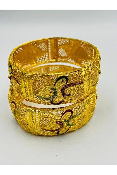 Arjwan Accessories High-quality gold-plated bracelets with a one-year color g...