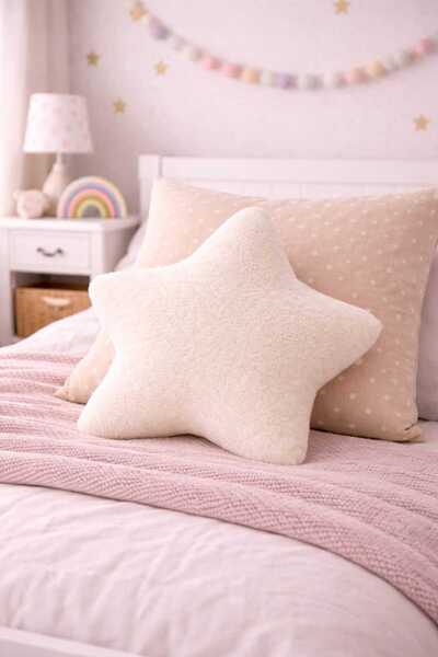 CHIZGY وسادة نجمة مزخرفة فليس ويلسوفت وبري حشوة ناعمة حديثة وسادة