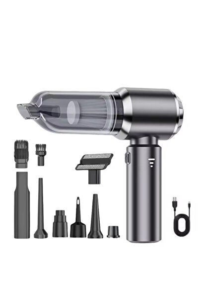 Avaleea Aspirator Portabil Auto, pentru Casa si Masina, 3 Viteze, Incarcator ...