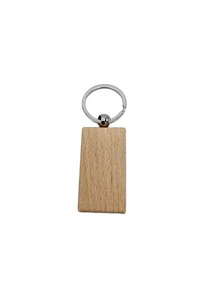decotoys Wooden Keychain 50/set 5.5cm x 3cm rectangular
