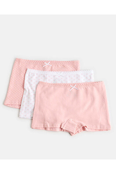 REDTAG Girls 3-Pack Assorted Printed Boxer Briefs