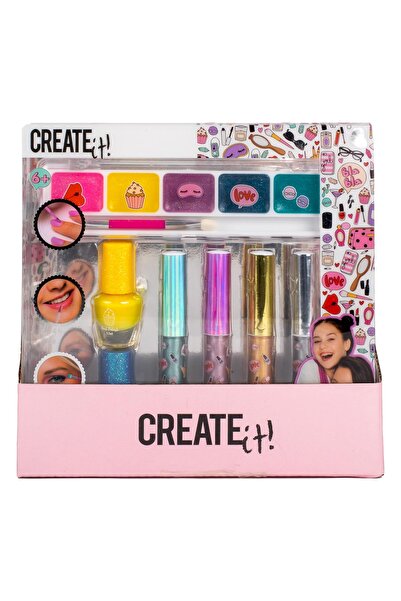Create It 7-piece Metallic makeup set for girls Create It!