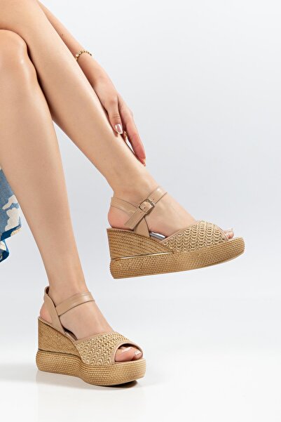 SUİNS SHOES Suins Wilma Wicker Sa deznom ženske cipele sa klinastom potplatom...