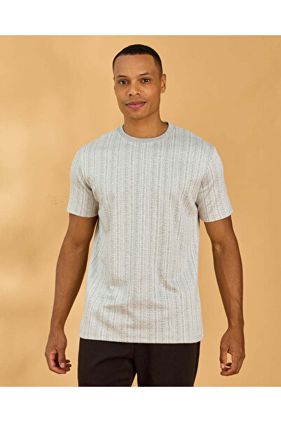 REDTAG Men Assorted Jacquard T-Shirt