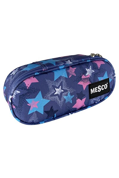 Mesco Penar textil Stars1, cu fermoar, 2 compartimente și 2 clape, Mesco, 20x...