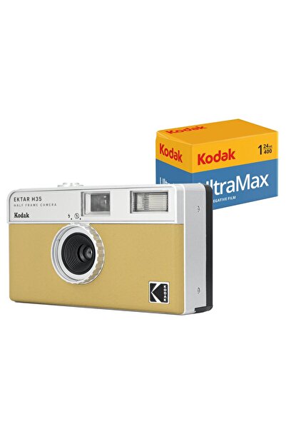 Kodak EKTAR H35 135MM Filmli Fotoğraf Makinesi Kum + Ultramax 24 Poz Film
