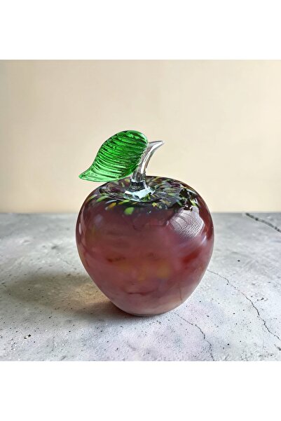 Felis Arte Kristal Cam Elma , El Yapımı, Dekoratif, Murano Stili ( Gül Kurusu...