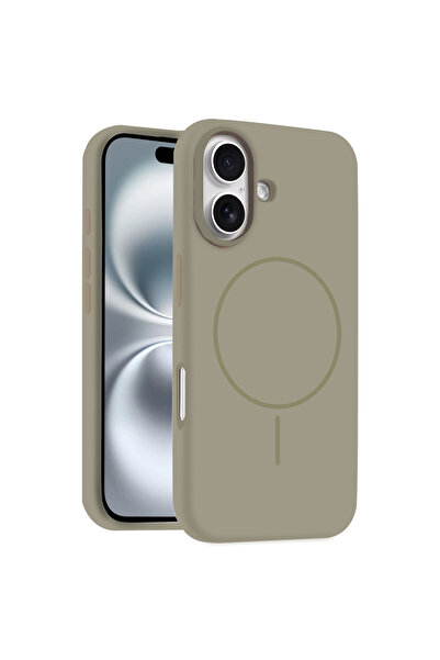 cepmoda iPhone 16 Plus Kılıf İçi Kadife - Magsafe - Yumuşak Silikon Telefon K...