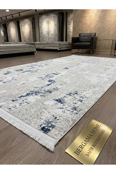 bergama home %100 Akrilik Pamuk Tabanlı Lüks Dokuma Salon Mutfak Koridor Antr...