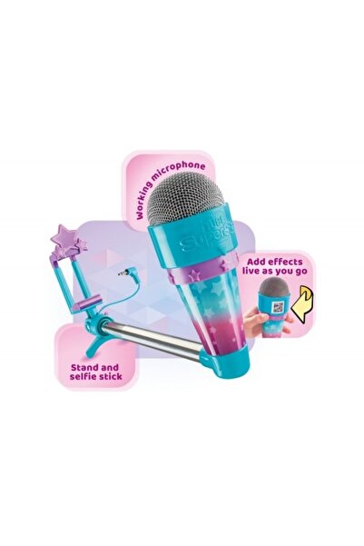 blackfire Microfon cu selfie stick Karaoke - Tube Superstar