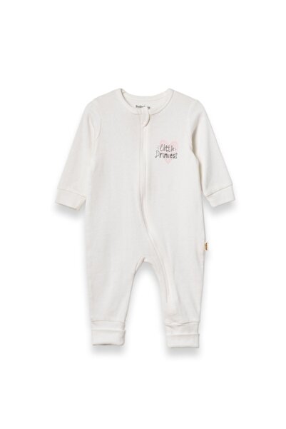 BabyCosy Organic Wear %100 Organik Pamuk,Ribana Kız Bebek Tulum–Little Prince...
