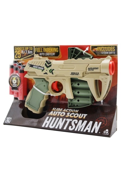 Noriel Pistol Auto Scout cu 6 sageti din burete, Huntsman