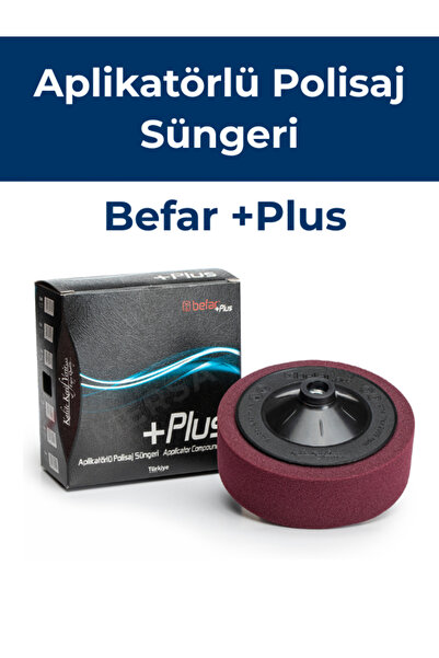 BEFAR Plus Aplikatörlü Polisaj Süngeri 150x50 mm – BORDO