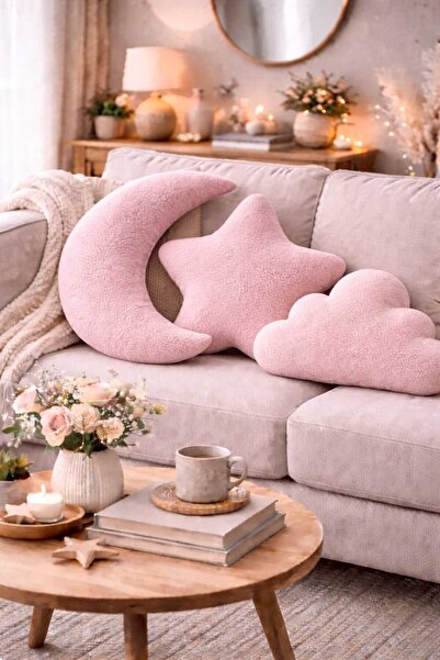 CHIZGY Mesa Zvezda Oblak Jastuk Set Welsoft Pliš Dekorativna dekoracija za de...