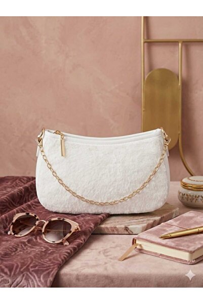 Store Tüylü omuz çantası