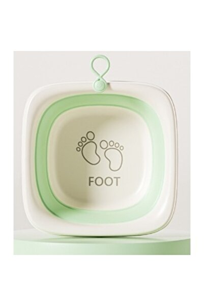 Avaleea Foldable Children's Bathtub, Baby Bathtub, Square Foot Model, Green,