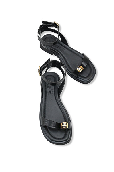 Riccon Women's Flip Flops Sandals 00121008 Black Rustic