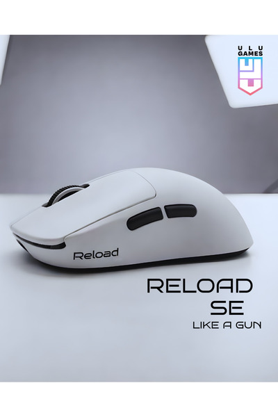 ULUGAMES RELOAD DEĞİŞTİRİLEBİLİR BATARYALI KABLOSUZ OYUNCU MOUSE ( TAPE VE YE...