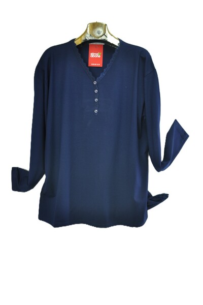 elma abone New Season Women's Collar D Lace İ Combed Cotton Blouse