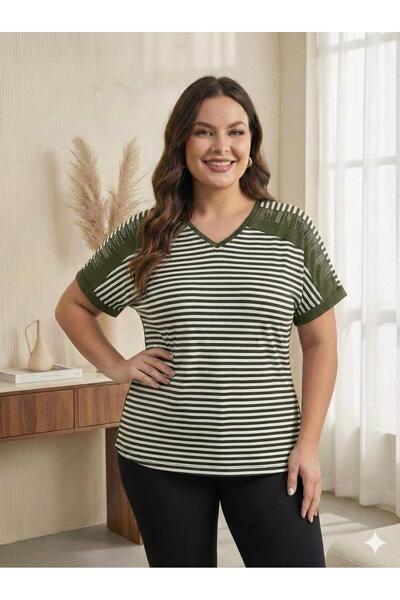 Vinola Plus Size Viscose Combed Fabric Comfortable Cut High Quality Stone Det...