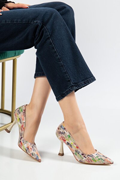 SUİNS SHOES Suins Damian Model Women's High Heeled Stiletto Evening Dress Shoes