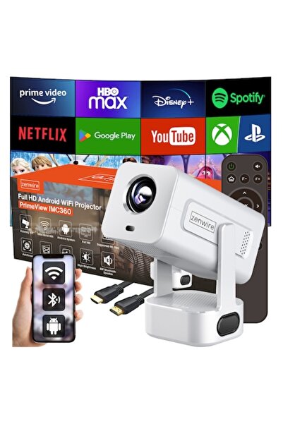 zenwire Mini Projector, Zenwire® PrimeView IMC360, Full HD 1920×1080p