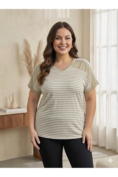 Vinola Plus Size Viscose Combed Fabric Comfortable Cut High Quality Stone Det...