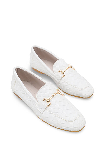 Riccon Ophisalia ženske Baletanke 001293 beli pleteni