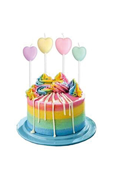 MATMEL 2 قطعة شمعة على شكل قلب من أوركا، عبوة من 4 قطع