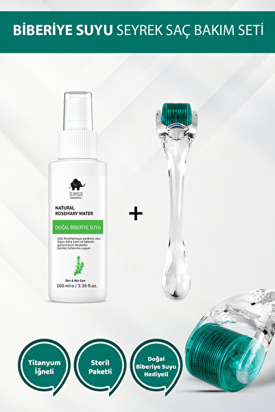 ELAMOUR - Orijinal Titanyum İğneli - 0,5mm 540 İğneli Dermaroller - Biberiye ...