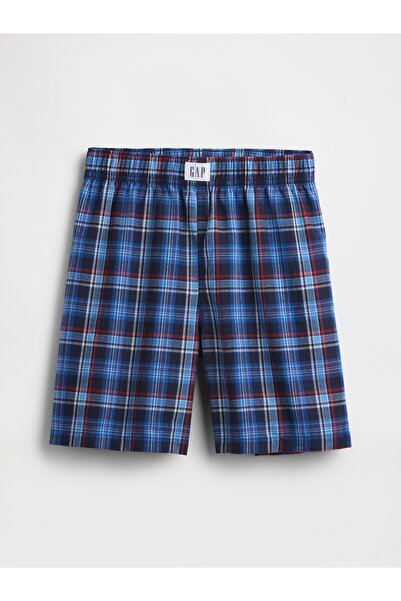 GAP Erkek Çocuk Lacivert Çocuk Geri Dönüştürülmüş Boxer Pijama Şortları