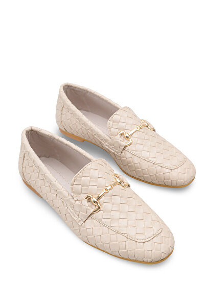 Riccon Ophisalia ženske Baletanke 001293 bež pletene