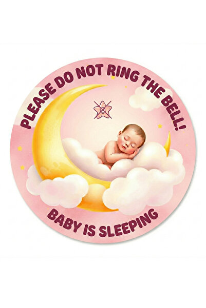 MARNELLO CONSEPT Baby Is Sleeping Themed Door Ornament - Please Do Not Ring t...