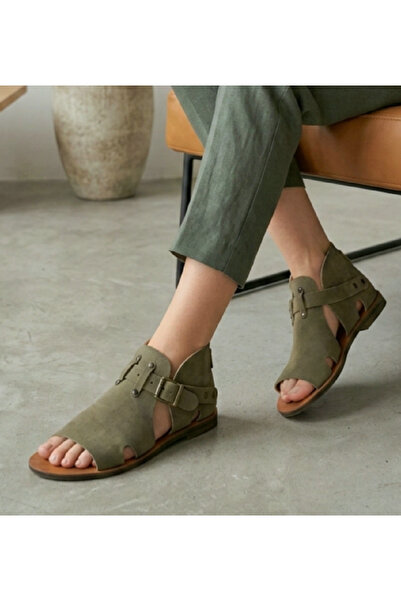 Bostini ناتشورال جلد أصلي بودروم صندل آي