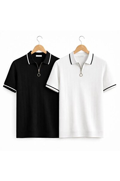 laçin life Pack of 2 Men's Tricot T-Shirts