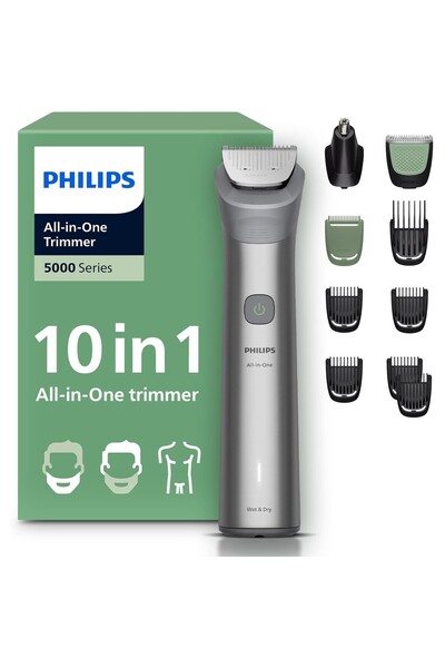 AyrStore All-in-One Trimmer 5000 Series MG5922/15, 10'u 1 Arada Erkek Bakım S...
