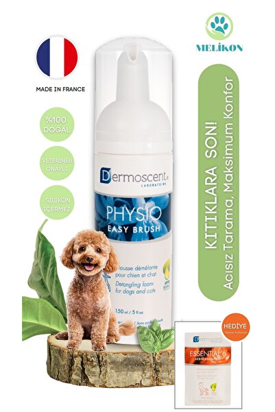 Physio Easy Brush 150 ml - Kedi ve Köpek İçin Tüy Düğümü ve Kıtık Açıcı Köpüğü