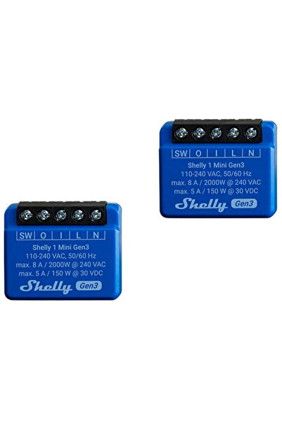 Shelly Set of 2 1 Mini Gen3 Controllers